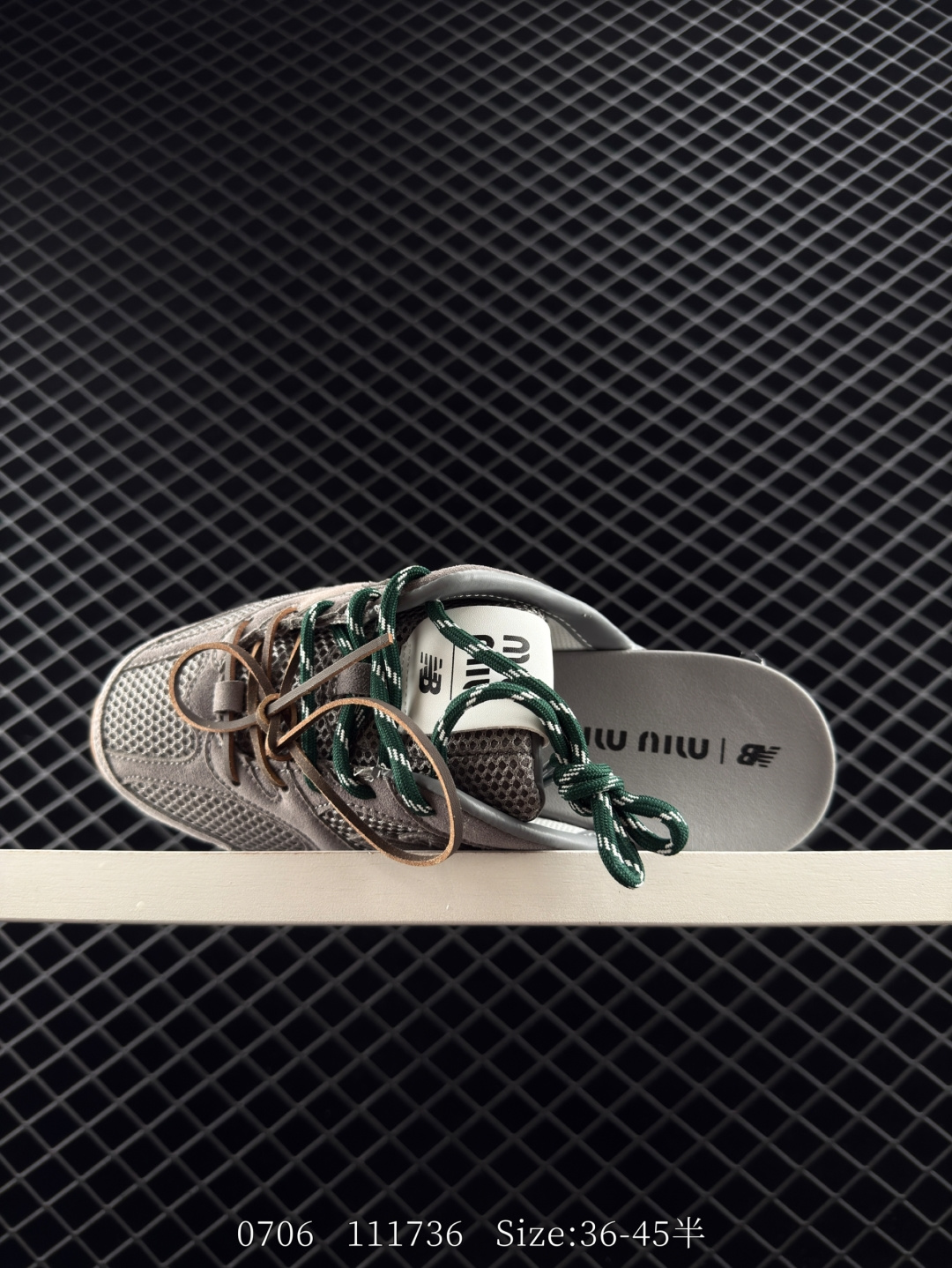 Miu Miu x NB  New Balance 530 SL Faded Suede Mules